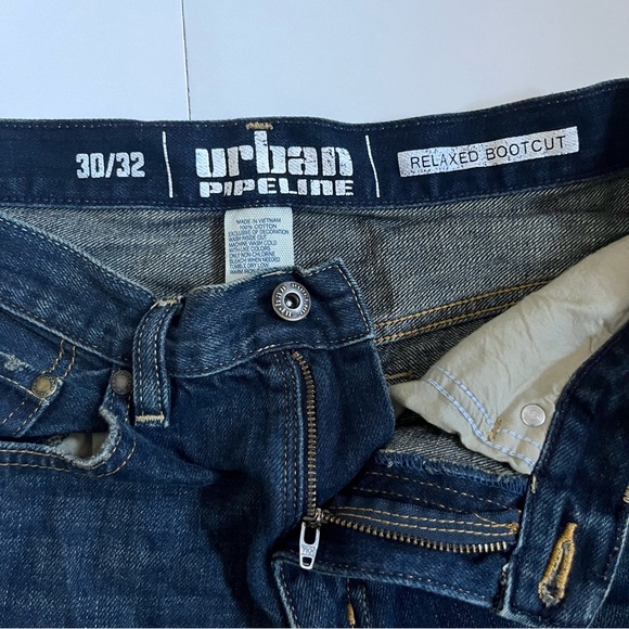 Urban Pipeline β’ vintage retro Y2K dark blue denim bootcut jeans - Picture 8 of 14